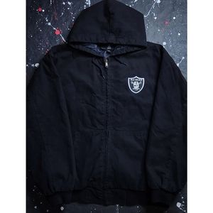 Oakland Raiders vintage retro Carhartt style NFL Reebok work coat jacket sz 2XL